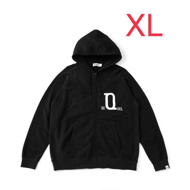 格安NEWロゴバンド付 20aw sequel zip hoodie XL black パーカー