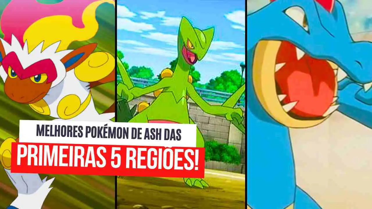 Os Pokémon Mais Fortes e as Melhores Batalhas de Ash!