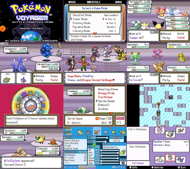 Pokémon Voyager Frontier Demo Pokémon Voyager Frontier Demo