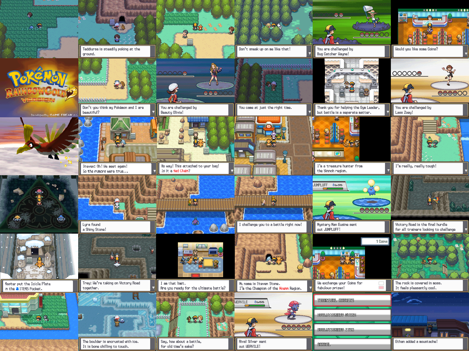Pokémon Rainbow Gold NDS ROM Hack
